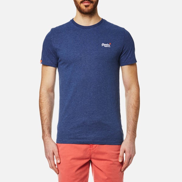 Superdry Men's Orange Label Vintage Embroidered T-Shirt - Baseball Blue Marl