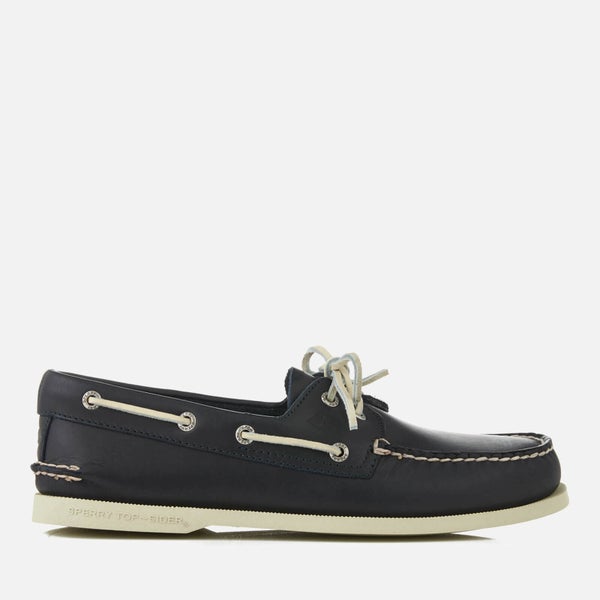 Sperry Men's A/O 2-Eye Leather Boat Shoes - Navy