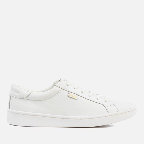 Keds Women's Ace Leather Cupsole Trainers - White/White