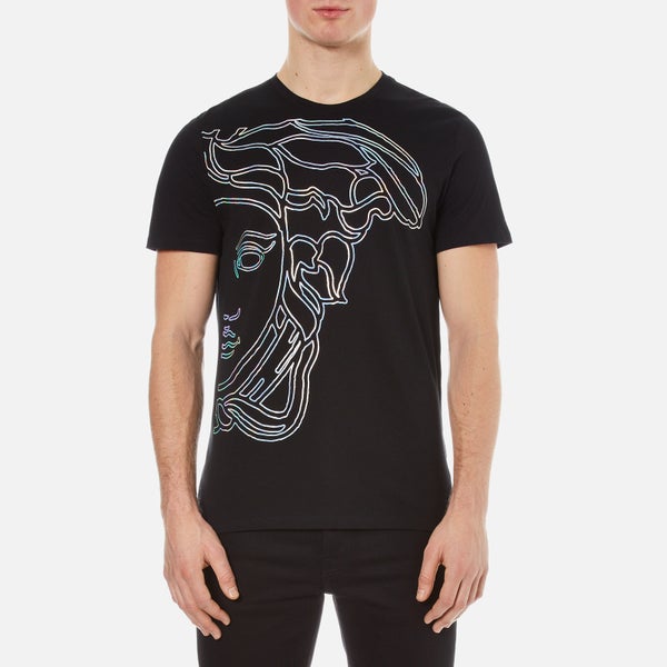 Versace Collection Men's Large Medusa Logo T-Shirt - Black