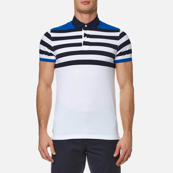 Tommy Hilfiger Men's Niels Stripe Polo Shirt - Nautical Blue/White