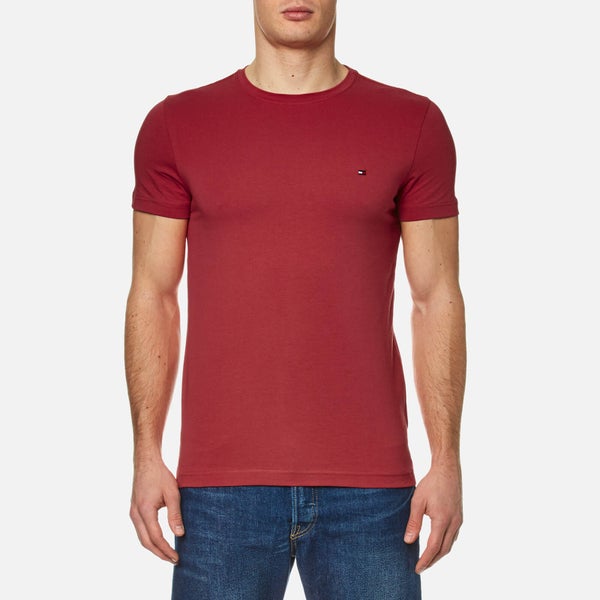 Tommy Hilfiger Men's New Stretch Crew Neck T-Shirt - Apple Red