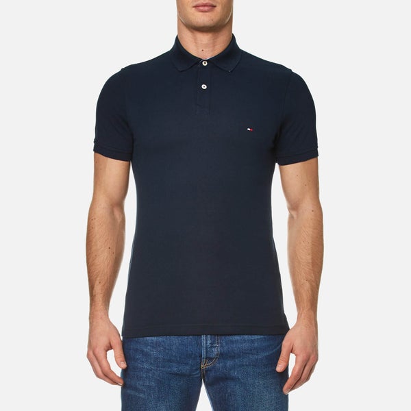 Tommy Hilfiger Men's Contrast Collar Polo Shirt - Midnight
