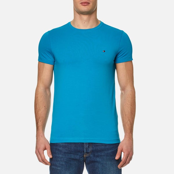 Tommy Hilfiger Men's New Stretch Crew Neck T-Shirt - Nautical Blue