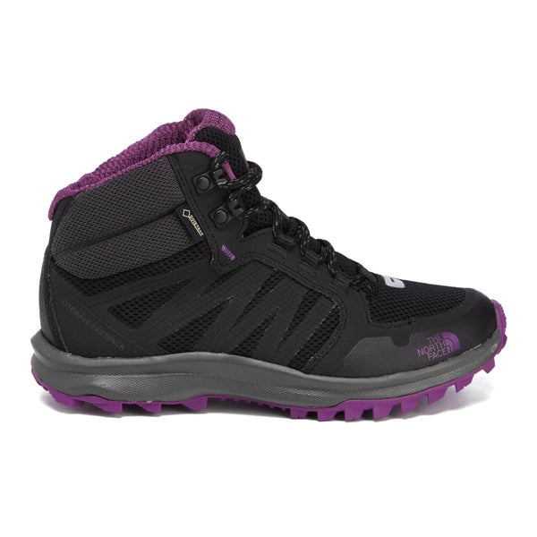 The North Face Women's Litewave Fastpack Mid GTX Walking Boots - TNF Black/Wood Violet