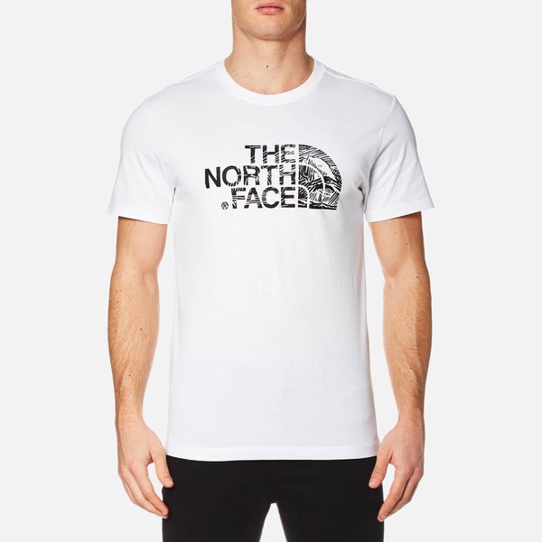 The North Face Men's Woodcut Dome T-Shirt - White/TNF Black