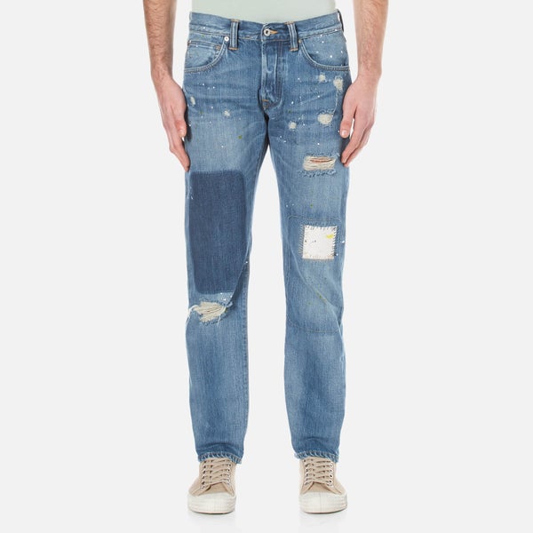 Edwin Men's ED-55 Regular Tapered Jeans - Pulled Wash
