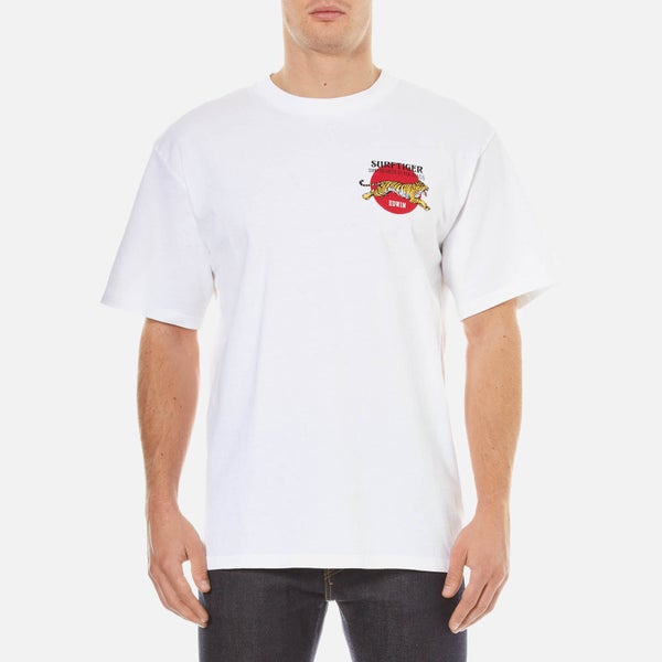 Edwin Men's Malibu Surftiger T-Shirt - White