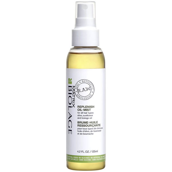 Biolage R.A.W Replenish Oil, Soothing Leave In Treatment Oil Mist For All Hair Types 125ml