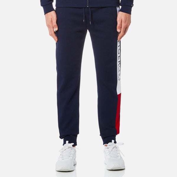 Tommy Hilfiger Men's Branded Jogging Pants - Navy Blazer