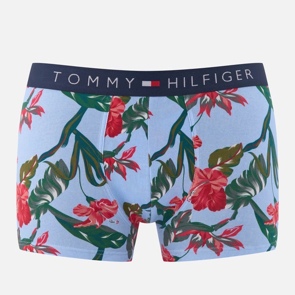 Tommy Hilfiger Men's Tropical Trunk Boxers - Chambray Blue