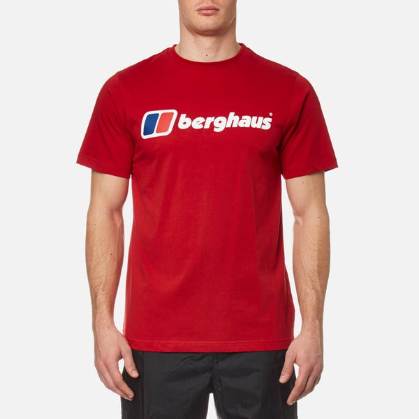 Berghaus Men's Block Logo 1 T-Shirt - Haute Red