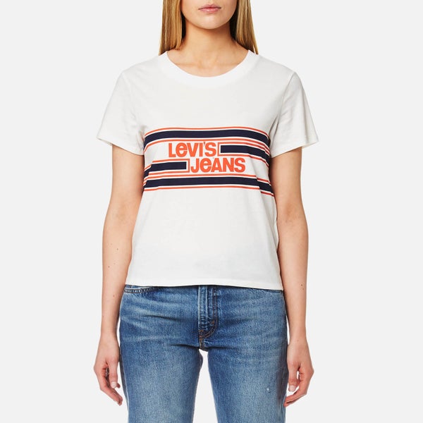 Levi's Women's Orange Tab Graphic Surf T-Shirt - Marshmallow