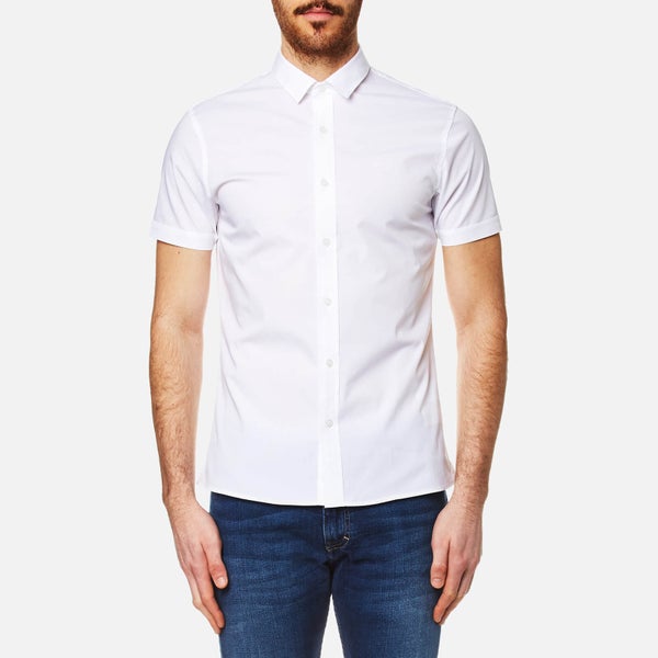 Calvin Klein Men's Wings Short Sleeve Shirt - Bright White