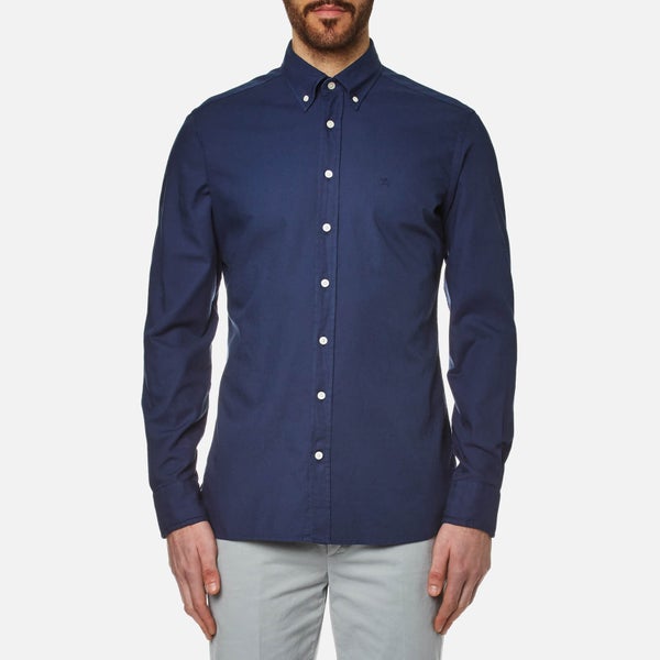 Hackett London Men's Garment Dyed Oxford Shirt - Washed Navy