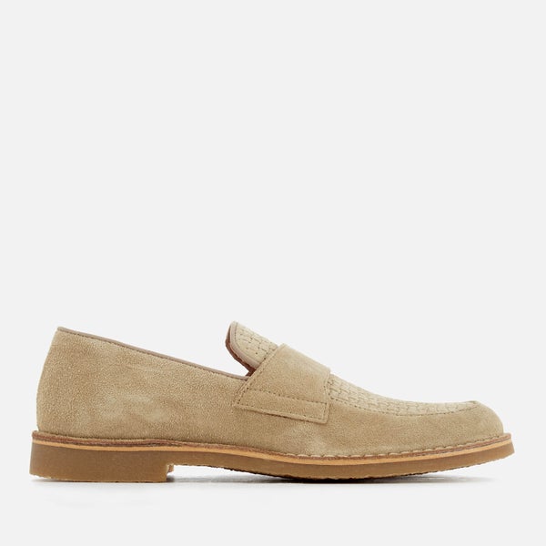 Selected Homme Men's Royce Suede Penny Loafers - Oyster Grey