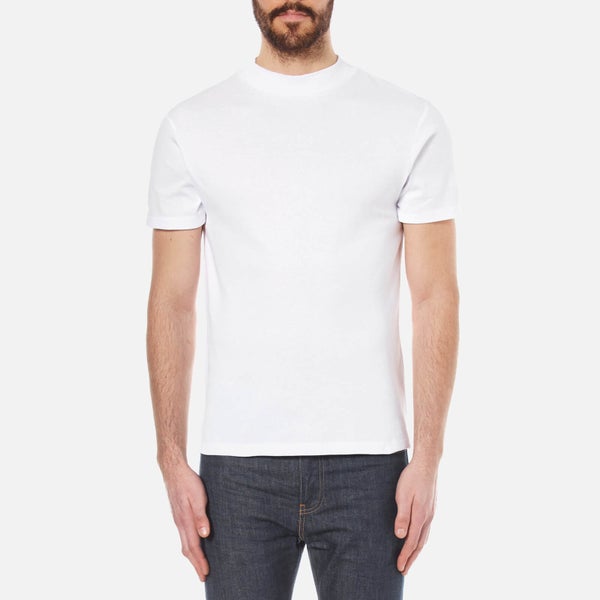 Selected Homme Men's High Neck T-Shirt - Bright White