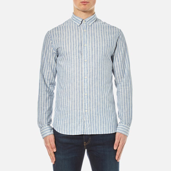Selected Homme Men's Two Spun Long Sleeve Shirt - Papyrus