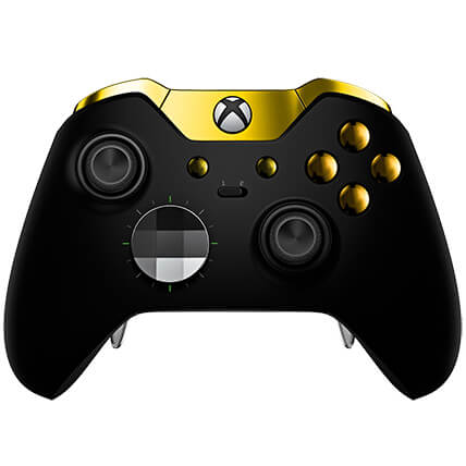 Custom Controllers Xbox One Elite Controller - Matte Black & Gold