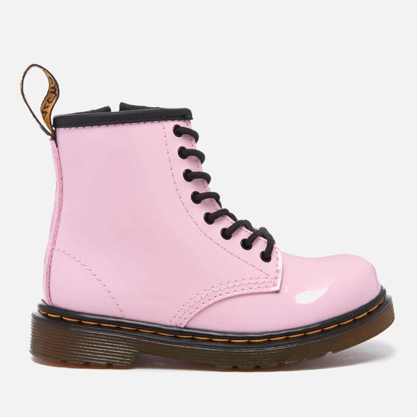 Dr. Martens Toddlers' Brooklee Patent Lamper Lace Boots - Baby Pink