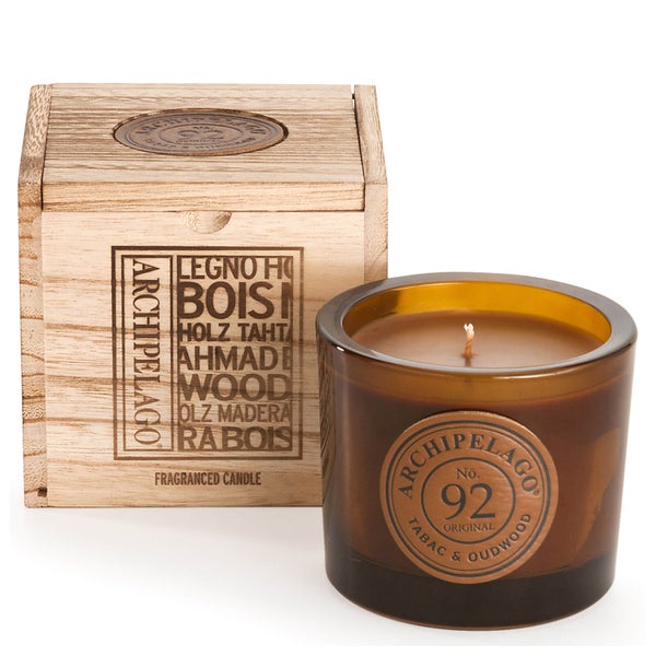 Archipelago Botanicals Wood Collection Tabac and Oud Wood Boxed Candle 207 g