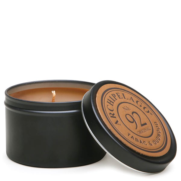 Archipelago Botanicals Wood Collection Tabac and Oudwood Tin Candle 162 g