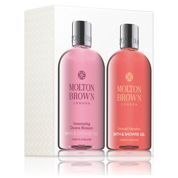 Molton Brown Intoxicating Davana Blossom and Sensual Hanaleni Bath and Shower Gel Set