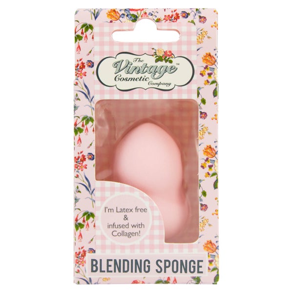 The Vintage Cosmetics Company Gourd Blending Sponge Infused with Collagen -häivytyssieni, Pink