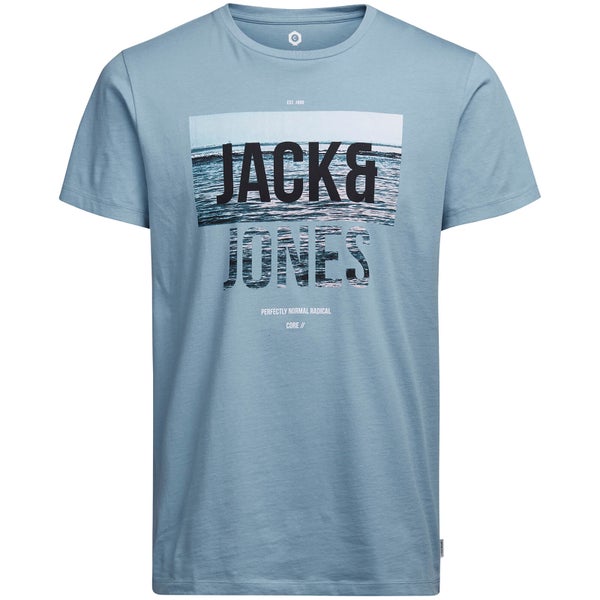T-Shirt Homme Core Poster Jack & Jones - Bleu