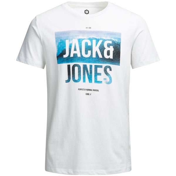 T-Shirt Homme Core Poster Jack & Jones - Blanc
