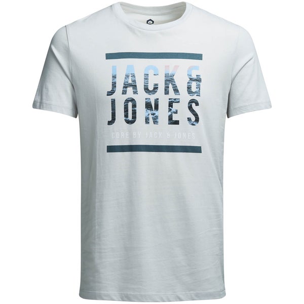 T-Shirt Homme Core Poster Jack & Jones - Gris Perle