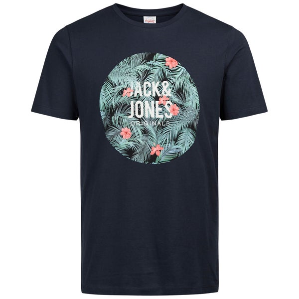 T-Shirt Homme Originals Newport Jack & Jones -Bleu Marine