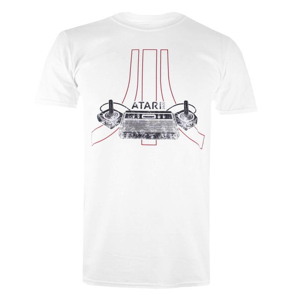 Atari Men's Joystick T-Shirt - Weiß