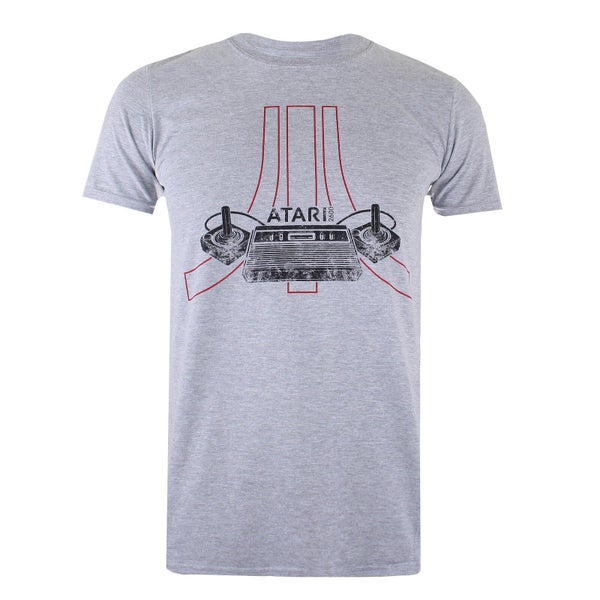T-Shirt Homme Atari Joystick - Gris Chiné