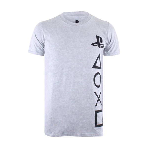 PlayStation Symbols Heren T-Shirt - Lichtgrijs