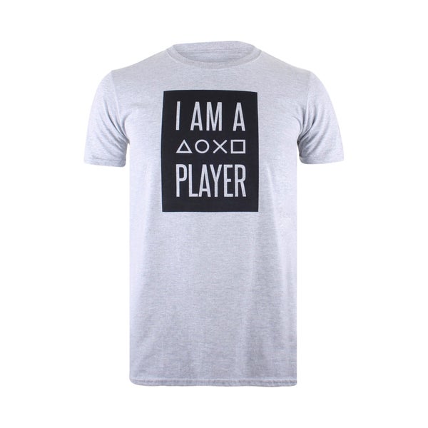 T-Shirt Homme PlayStation I Am A Player - Gris
