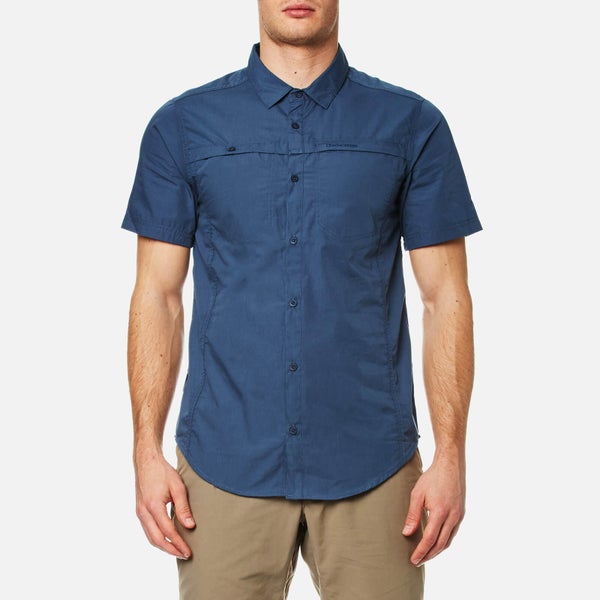 Craghoppers Men's Kiwi Trek Short Sleeve Shirt - Vintage Indigo