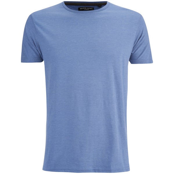 Brave Soul Men's Grail T-Shirt - Blue Marl
