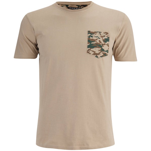 T-Shirt Homme Pulp Camouflage Brave Soul -Beige