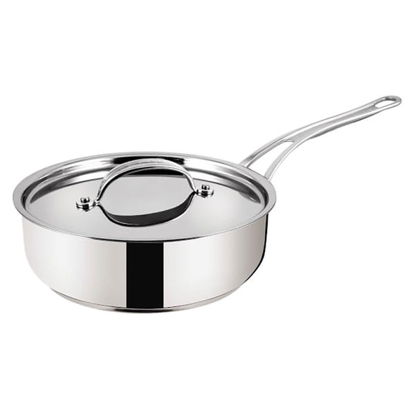 Jamie Oliver by Tefal H8033244 24cm Stainless Steel Non-Stick Saucepan With Lid - 24cm
