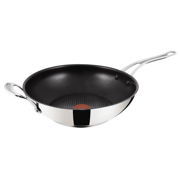 Jamie Oliver by Tefal Stainless Steel Non-Stick Wok - 30cm