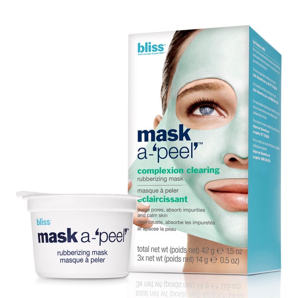 Mascarilla con textura de goma Mask a-'Peel' Complexion Clearing de bliss 3 x 14 g