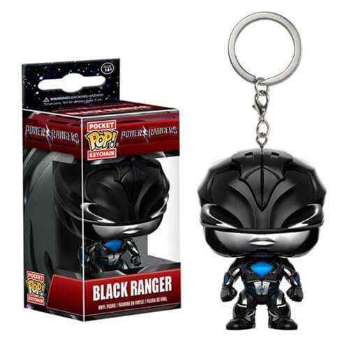 Power Rangers Movie Black Ranger Pocket Pop! Key Chain