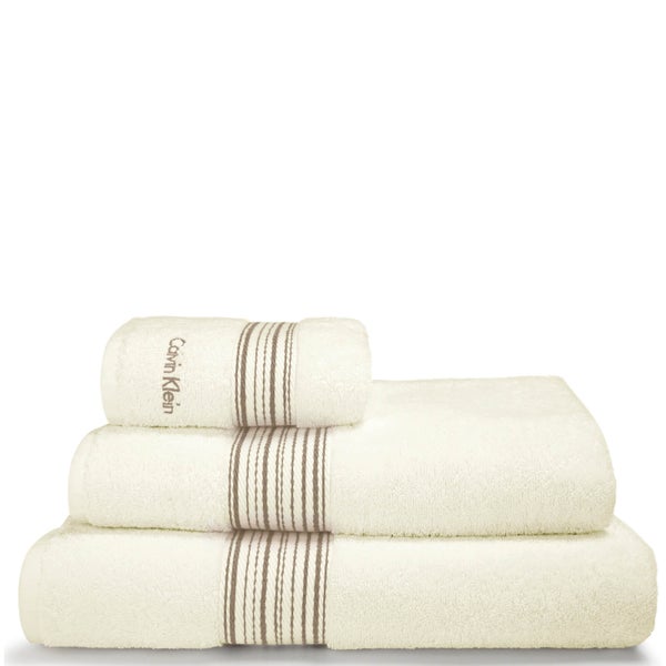 Calvin Klein Riviera Towel Range - Cream