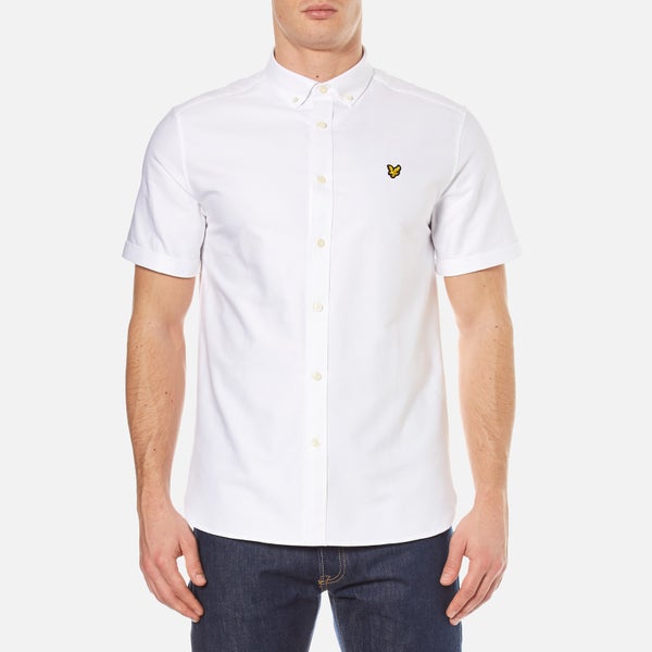 Lyle & Scott Men's Short Sleeve Oxford Shirt - White