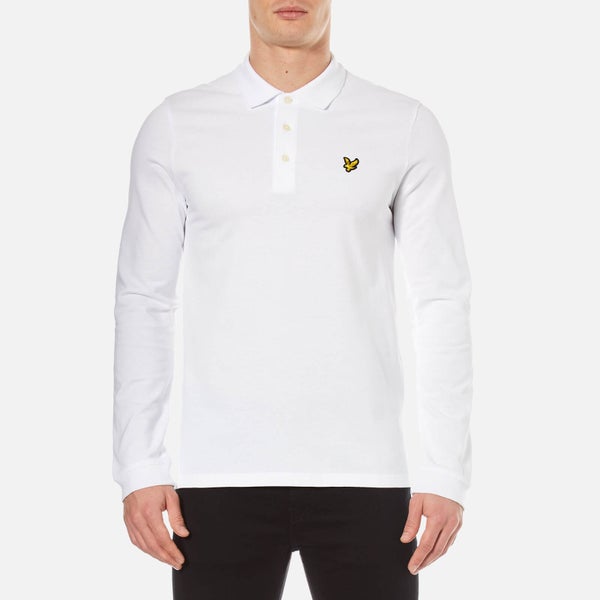 Lyle & Scott Men's Long Sleeve Polo Shirt - White