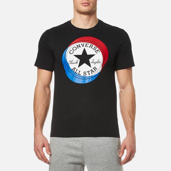 Converse Men's Large Circle T-Shirt - Black