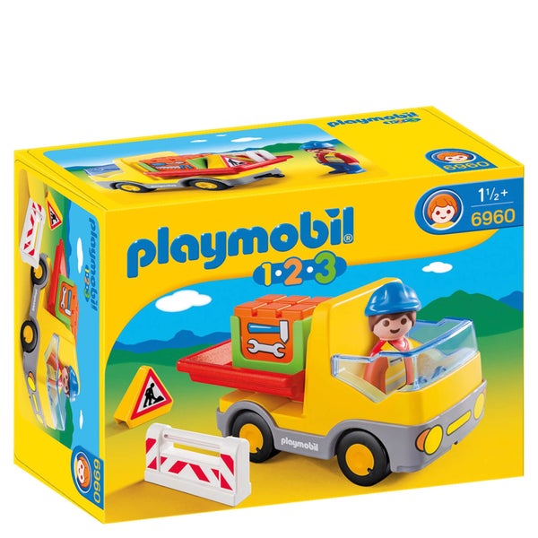 Playmobil 1.2.3 Construction Truck (6960)