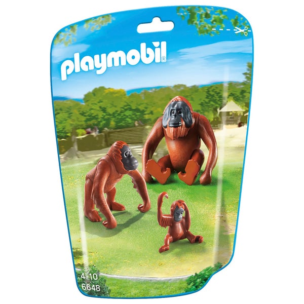 Deux orangs-outangs avec bébé -Playmobil (6648)