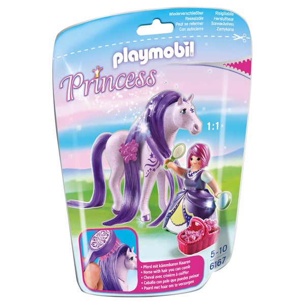 Princesse Violette avec cheval à coiffer -Playmobil (6167)